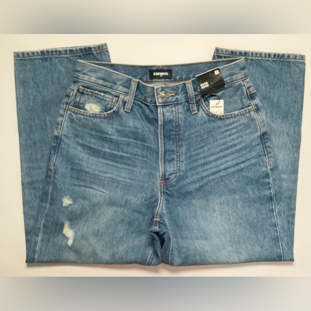 Express Dad Jean High Rise Blue Jean for Women